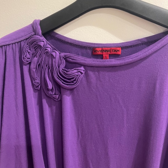 Vivienne Tam Purple Top - Picture 3 of 8